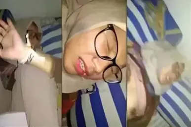 Hijabers SMA Berkacamata Memek Tembem Digenjot Ganas