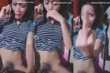 Telpon Pacar Sambil Memek Dientot Selingkuhan Ganas